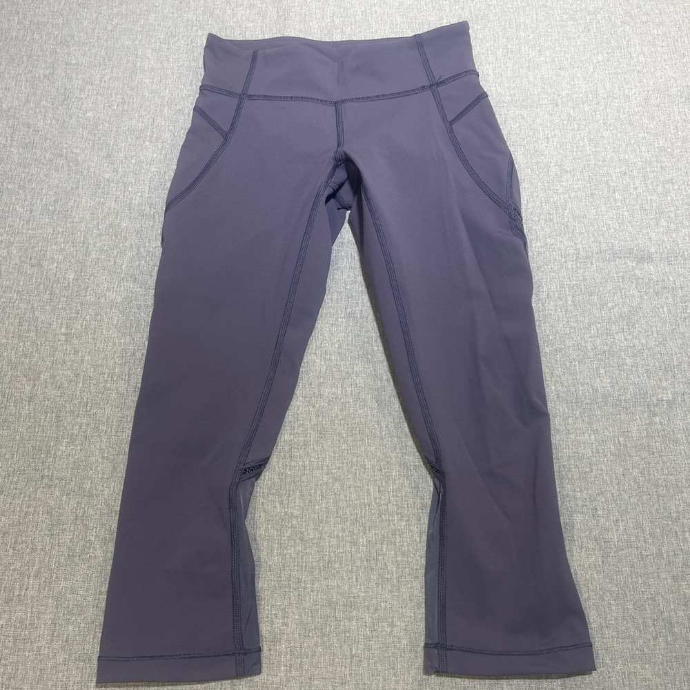 Lululemon in movement crop purple size 2
